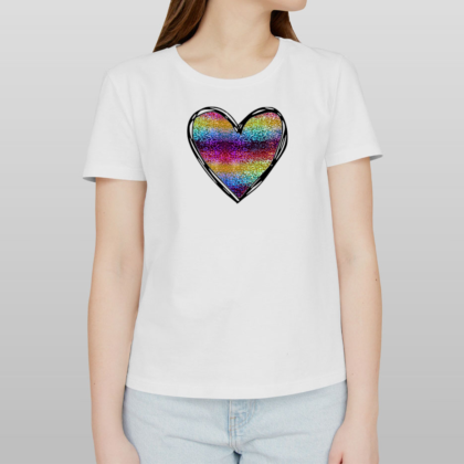 Majica sa motivom šarenog srca